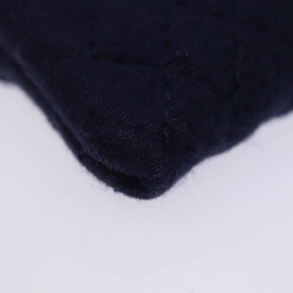 CHANEL Chain Pouch Canvas Navy CC Auth 74394 - Picture 16 of 16